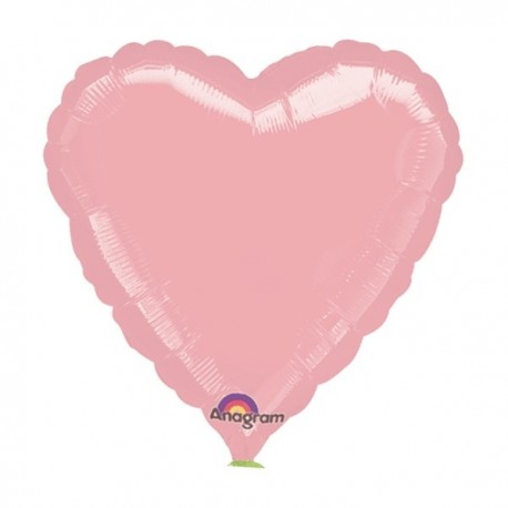 Купить Фольгированное сердце Розовое 46 см