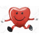 Фольгированное сердце - Сердечко малое, красное.